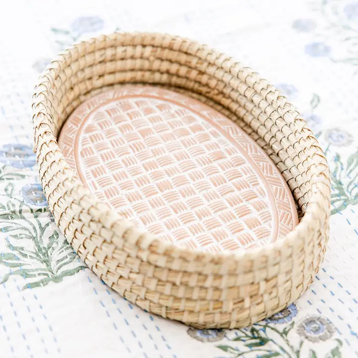 Rahab's Rope Weave Oval Bread Warmer