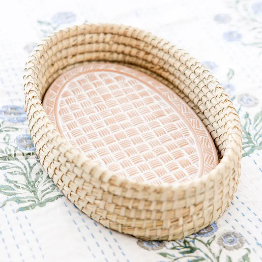 Rahab's Rope Weave Oval Bread Warmer