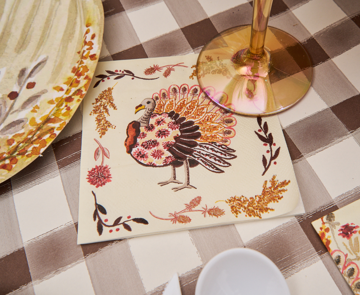 Amber Harvest Cocktail Napkins/26pk