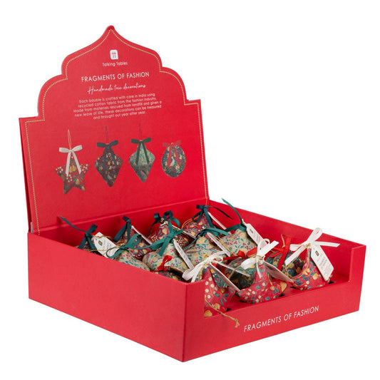 Handmade Patrtidge Christmas Tree Decorations - 15 Pack Display | Christmas Decor |