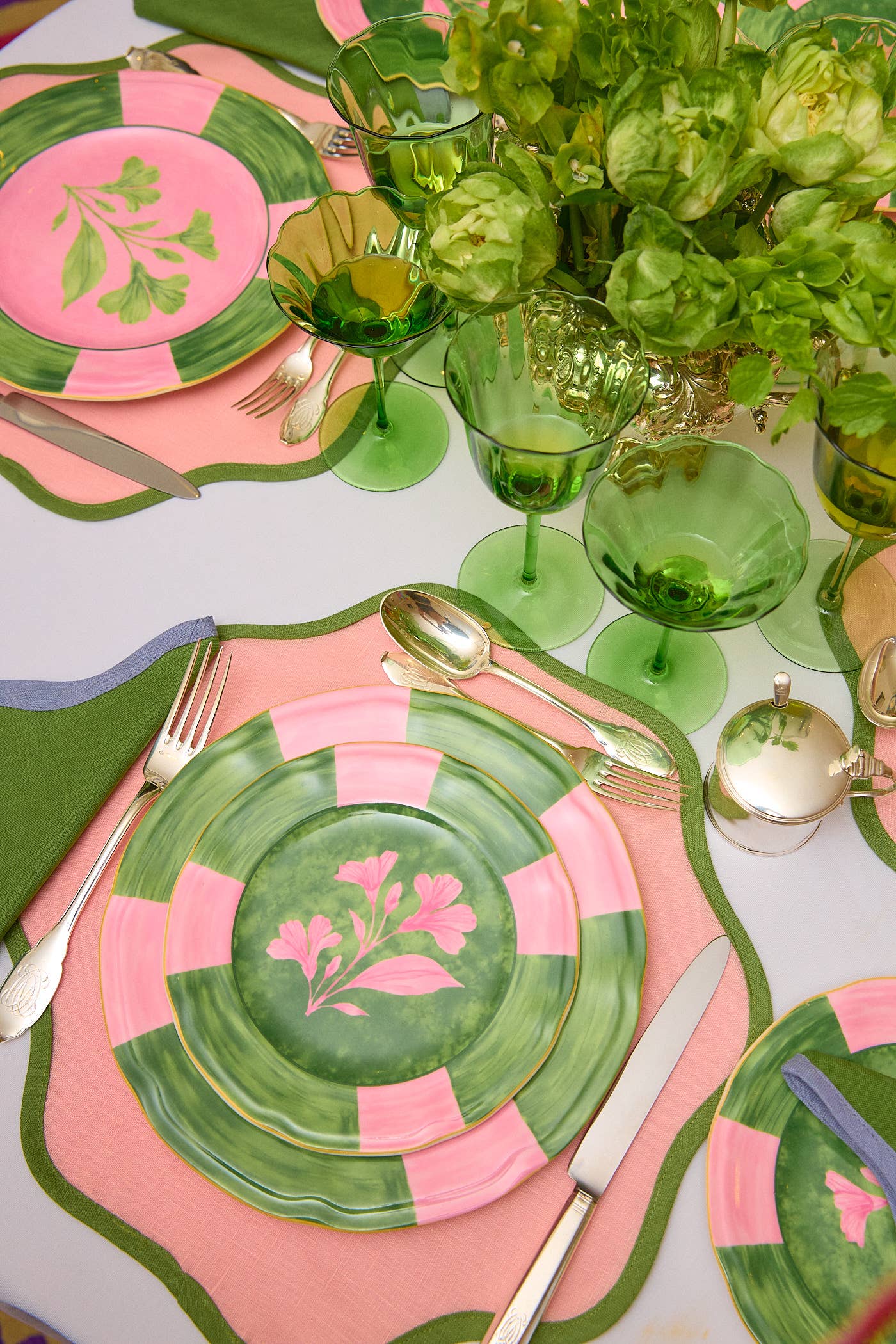 Josephine pink dinner plate (set of 4)