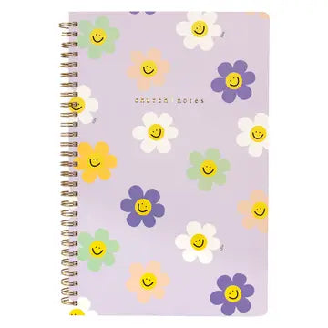 Church Notes Bible Study Notebook, Happy Daisy