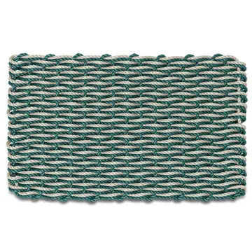 Wicked Good Lobster Rope Outdoor Doormat, Spruce & Sand Double Weave 18x30