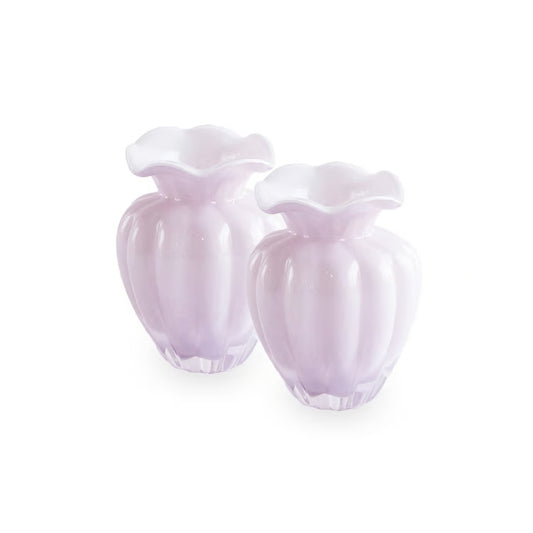 Glass Vento Small Vase Set of 2 (Camellia)