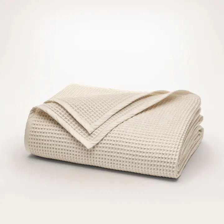 Waffle Bed Blanket - Full/Queen - Natural
