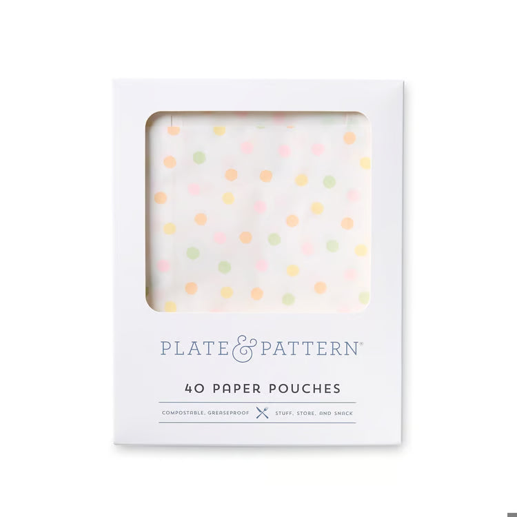 Plate & Pattern Paper Pouches, Citrus Dot