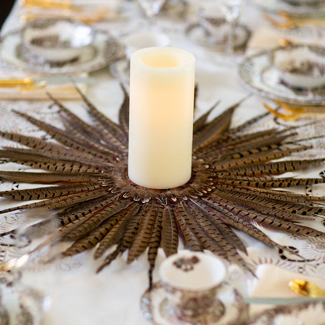 Natural Pheasant Tail Wreath