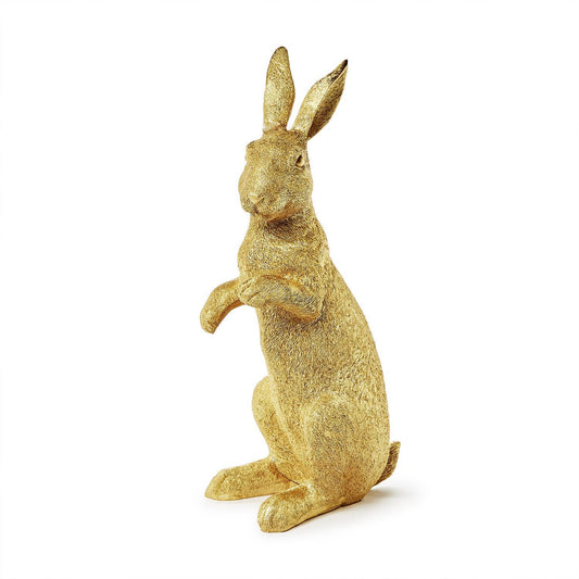 Two's Company Golden Bunny Decor