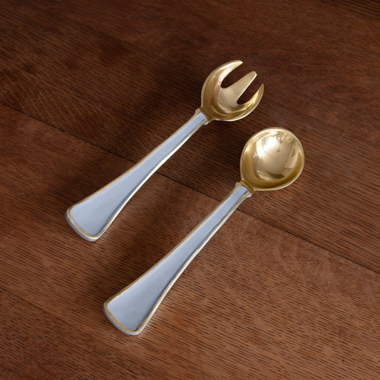 Beatriz Ball SOHO Salad Servers, Periwinkle