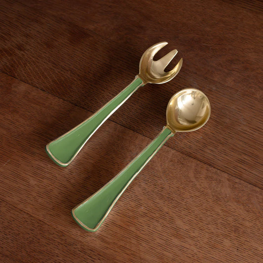 Beatriz Ball Encanto Soho Salad Servers, Leaf Green