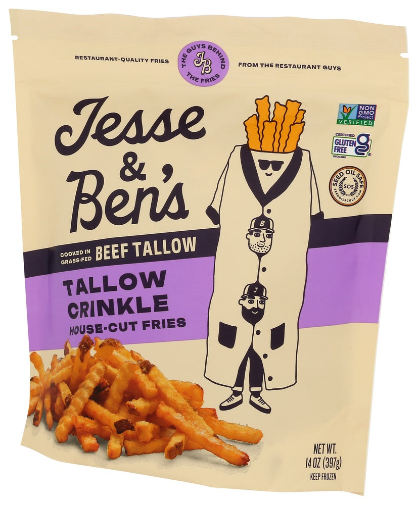 Jesse & Ben's Tallow & Sea Salt Crinkle Cut Fries