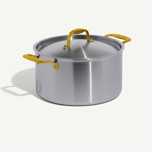 Made In 8qt Antique Brass Stock Pot