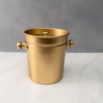 India Handi Gold Ice Bucket With Lid