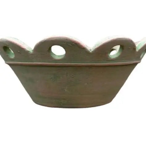 Botanical Collection Court Pendu #10 Low Bowl, Verde Natural