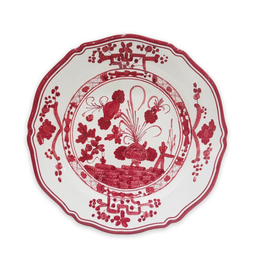Beatriz Ball Vida Faenza 11" Dinner Plate S/4, White & Red