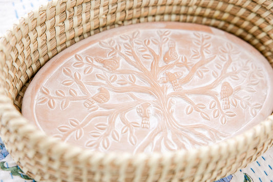 Rahab's Rope Oval Birds in a Tree Bread Warmer