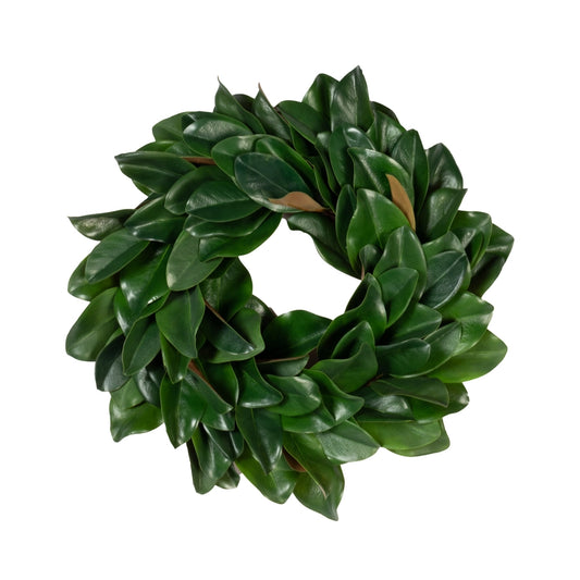 Faux Magnolia Wreath 23"