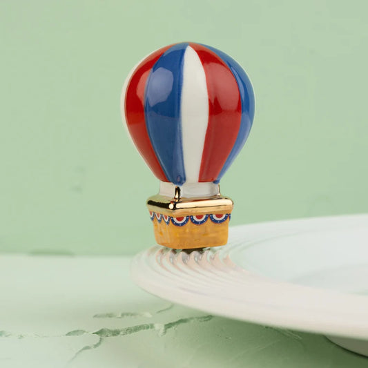 Nora Fleming Red, White, And Balloon | Hot Air Balloon