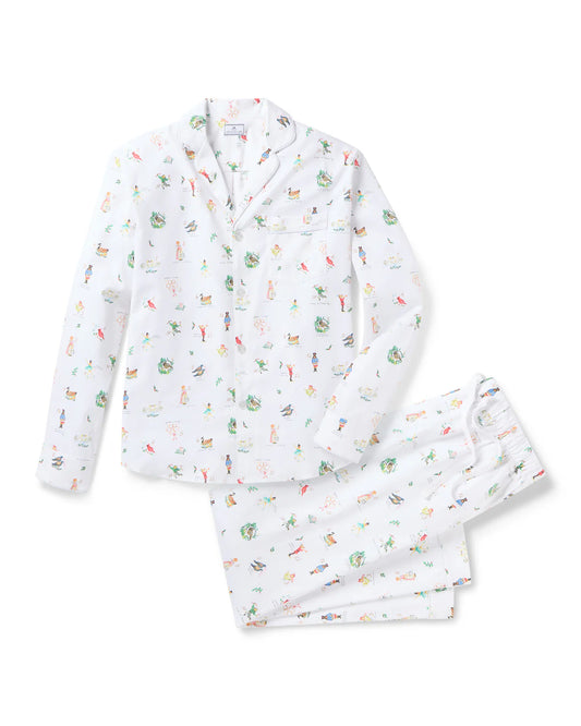 Petite Plume Men's Twill Pajama in 12 Days of Christmas