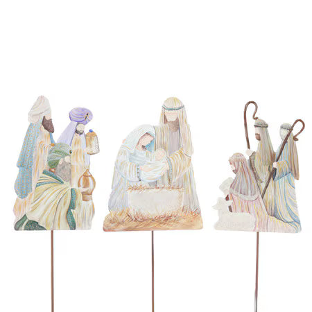Round Top Collection Holy Family, Shepherds & Kings S/3