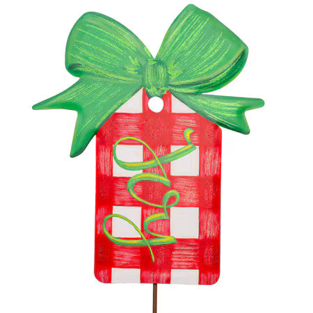 Round Top Collection Plaid Joy Tag