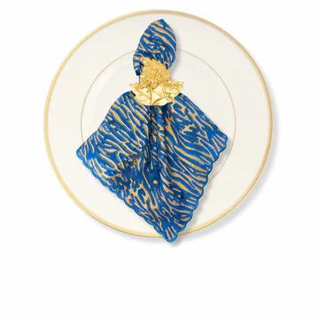 Southern Tribute Napkin Rings S/4, Tobacco Leaf