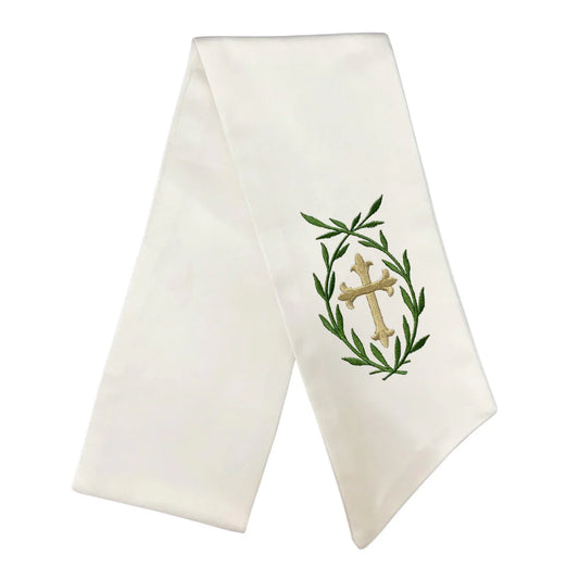 Cross Wreath Sash, Long