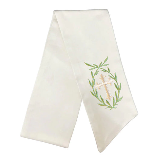 Cross Wreath Sash