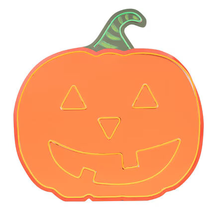 Round Top Illuminated Pumpkin