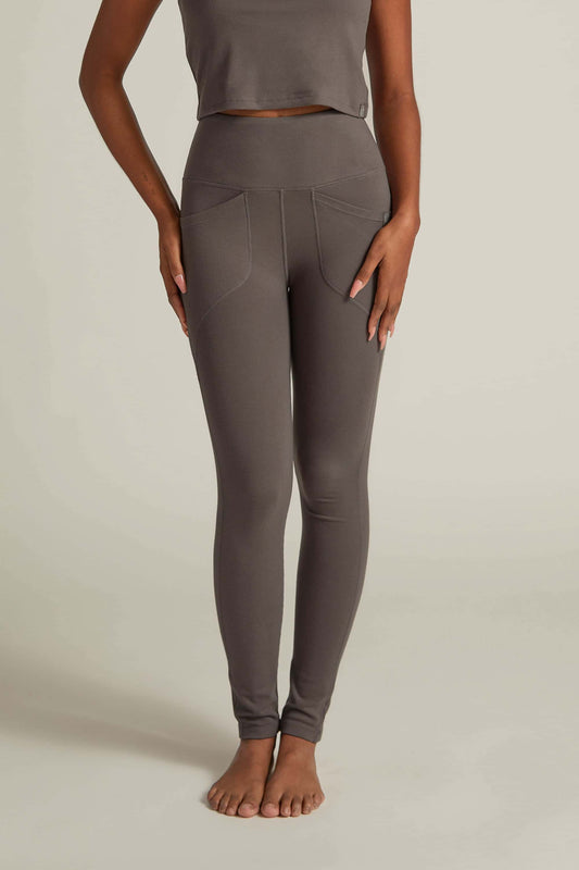 Faceplant Dreams Soft Collection Lounge Legging, Soft Grey