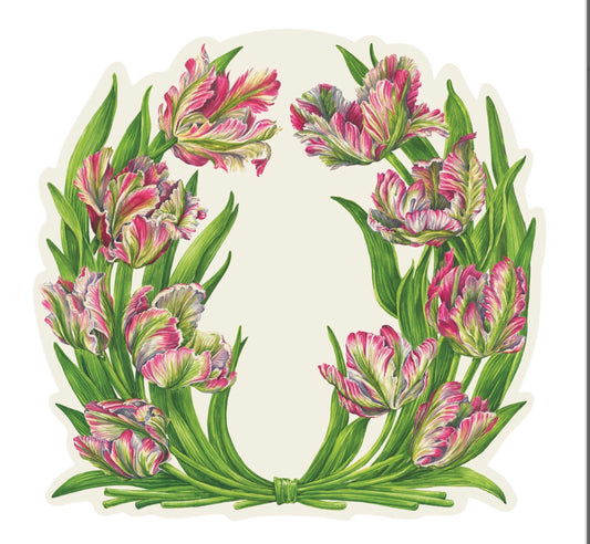 Hester & Cook Parrot Tulip Die Cut Placemat