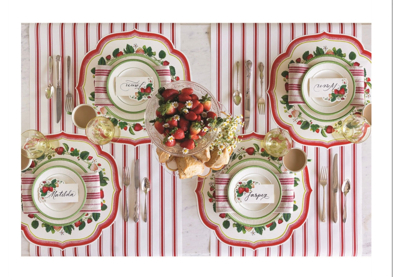 Hester & Cook Strawberry Die Cut Placemats