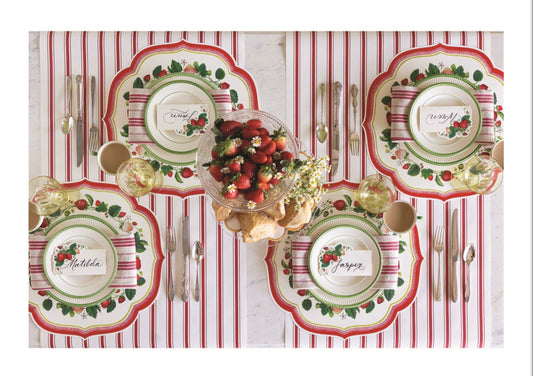 Hester & Cook Strawberry Die Cut Placemats