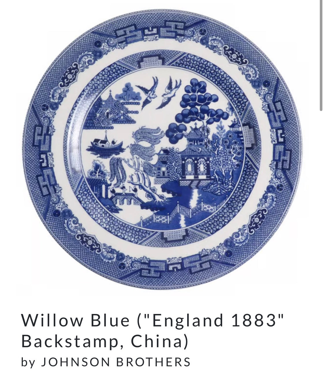 PILLOW Blue Pagodas 22"