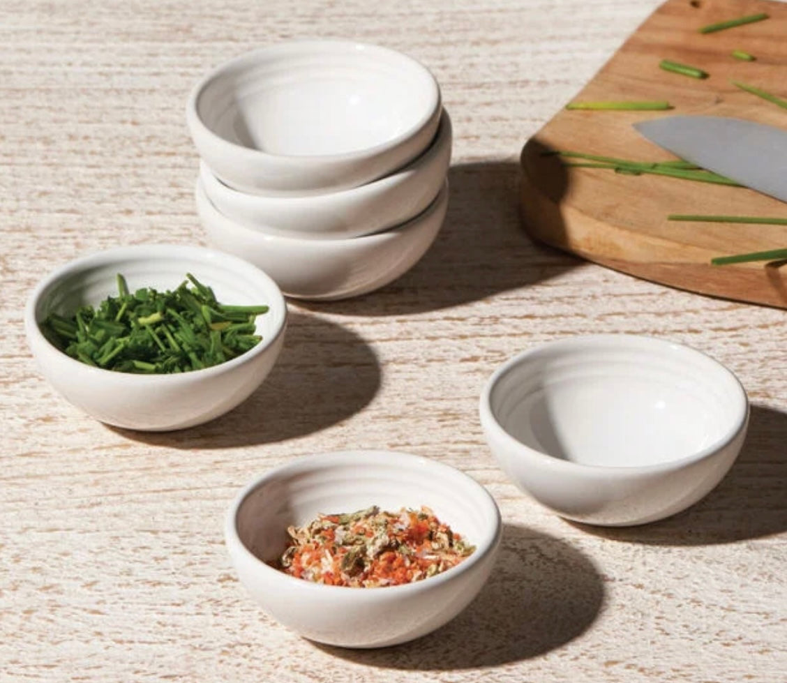 Vancouver Pinch Bowls S/6, White