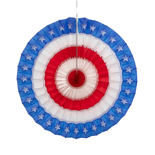 Hester & Cook Patriotic Large Star Fan