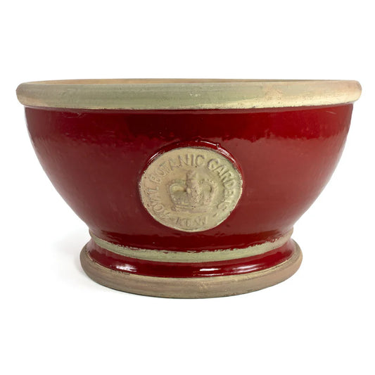 Bot Collection Hampton Kew Footed Bowl Small, Berry Red