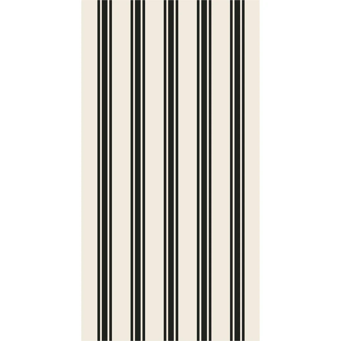 Hester & Cook Black Linen Stripe Guest Napkin