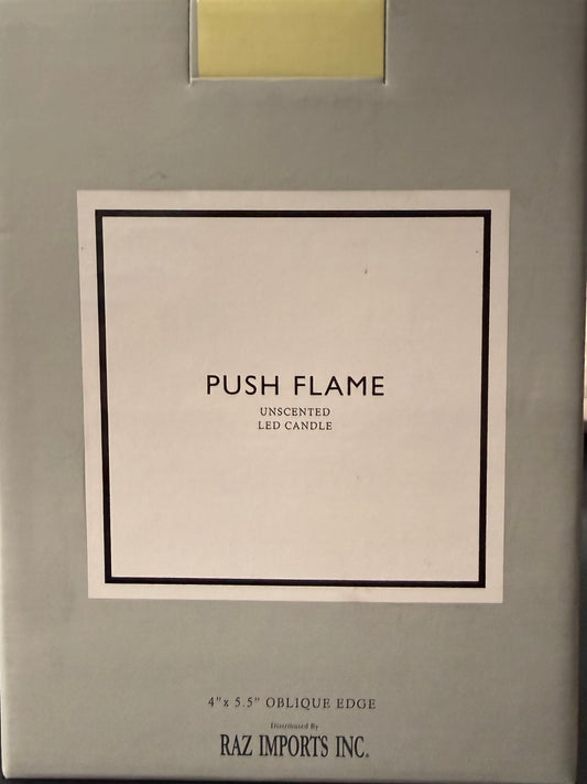 Push Flame Unscented LED Candle (Small)