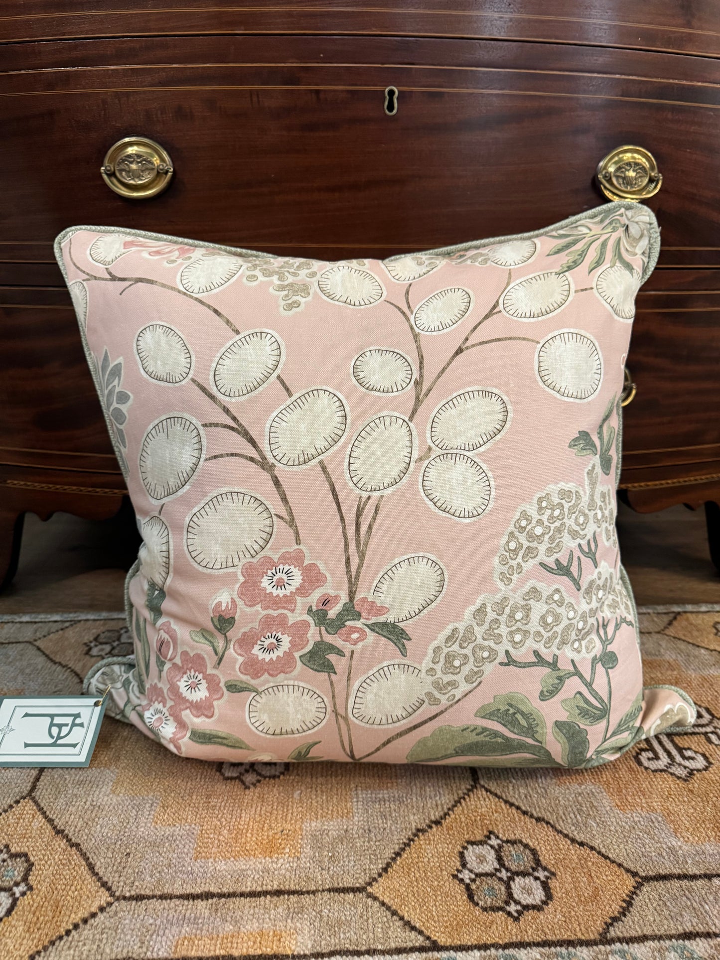 PILLOW Pink Lilys 22"