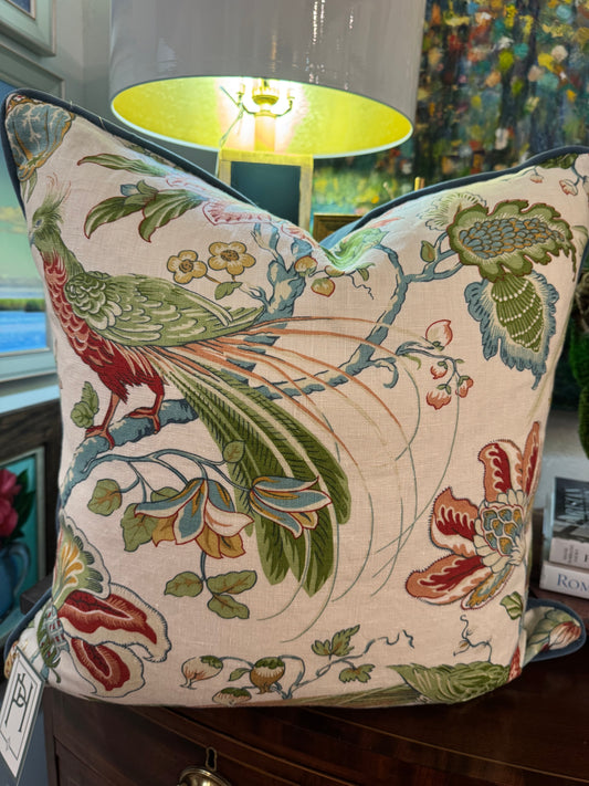 PILLOW Bird & Branch 22"