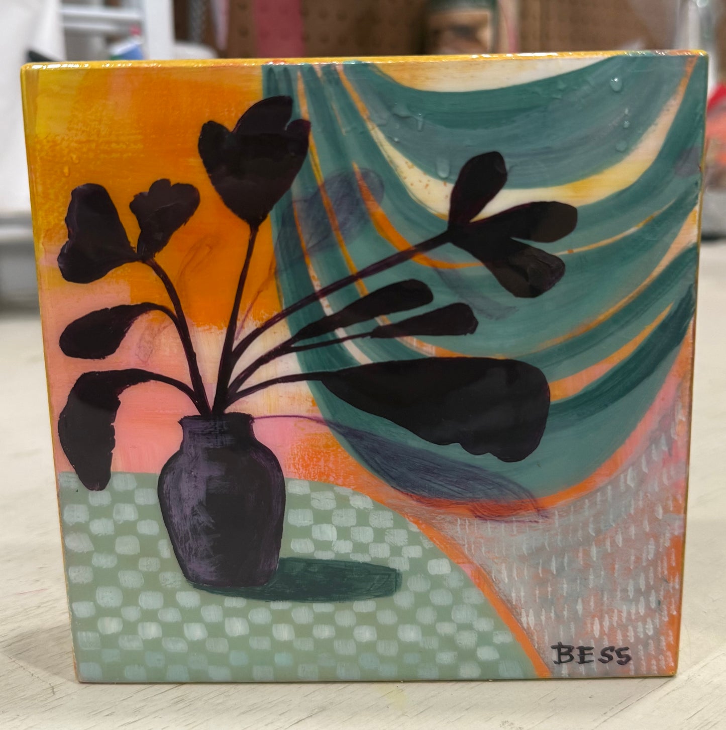 BESS CITRON SMALL CANVAS 6X6