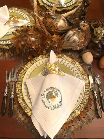 ST Pheasant Napkin Rings