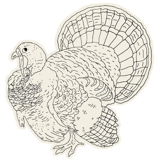 Die Cut Turkey Coloring Place Mat