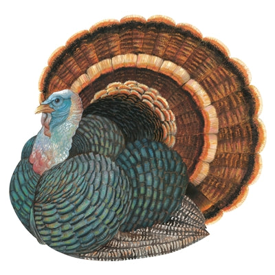 Hester & Cook Die-cut Heritage Turkey Placemat - 12 Sheets