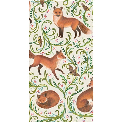 Hester & Cook Fanciful Fox Guest Napkin - Pack of 16