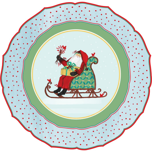 Hester & Cook Die Cut Old St. Nick Sleigh Placemat
