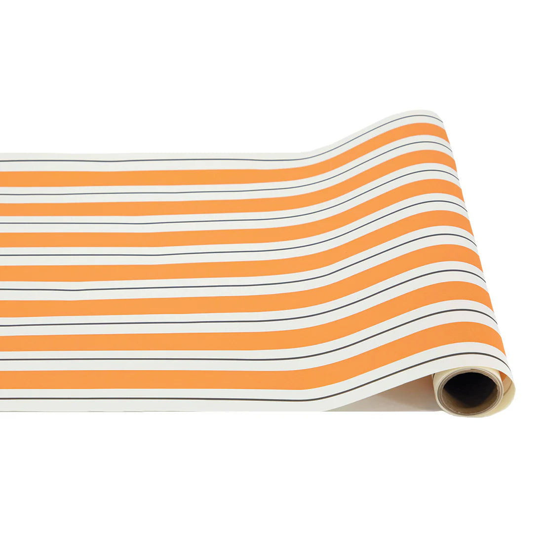 Hester & Cook Orange & Black Awning Stripe Runner