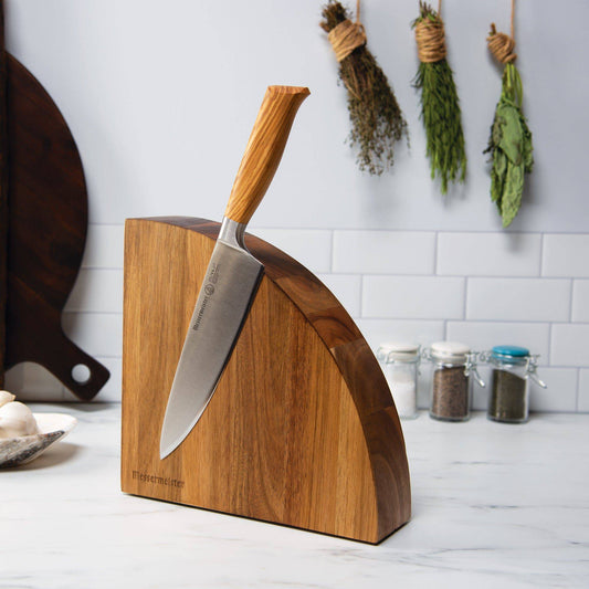 Messermeister Qtr Round Magnetic Knife Block - Holds 10