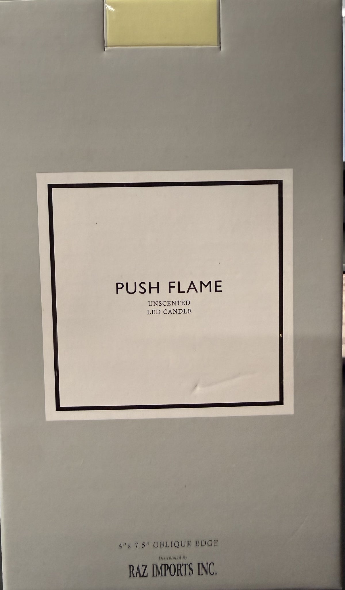 Push Flame Unscented LED Candle (Medium)